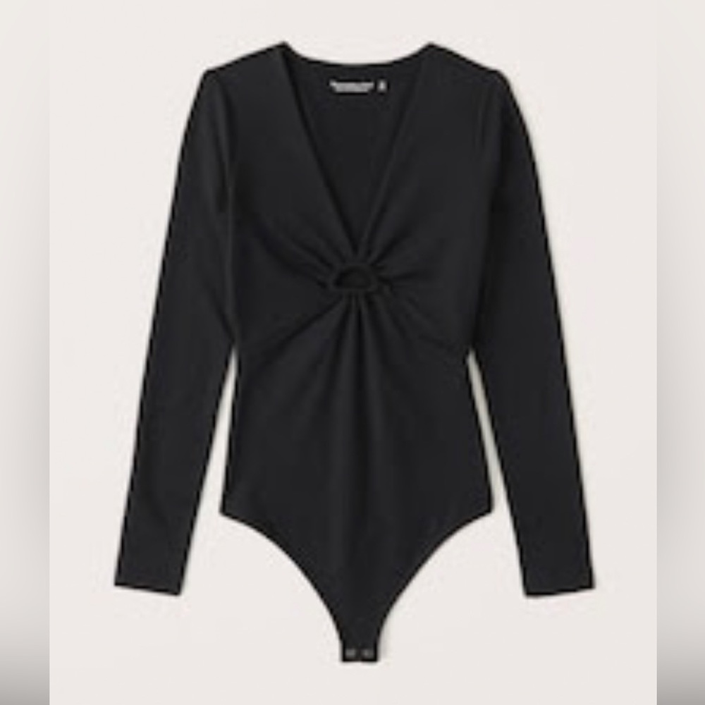 Abercrombie bodysuit. Black. Long sleeve. XS